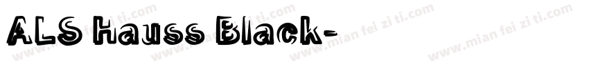 ALS Hauss Black字体转换